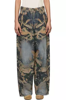 Разноцветные джинсы Super Baggy Fit 2023 Acne Studios