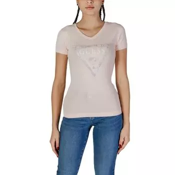Разноцветные хлопковые топ и футболка GUESS