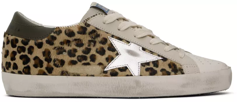 Разноцветные классические кроссовки Super-Star Golden Goose