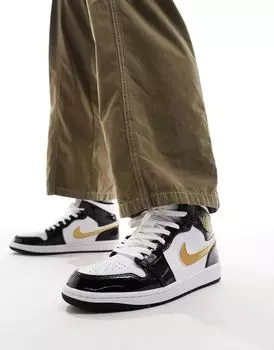 разноцветные кроссовки Air Jordan 1 Mid