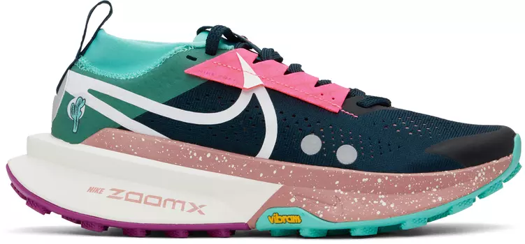 Разноцветные кроссовки Zegama Trail 2 Nike, Armory navy/Green frost/Vivid grape/Sail