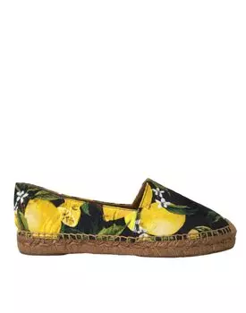 Разноцветные лимонные туфли-эспадрильи Slip On Dolce & Gabbana
