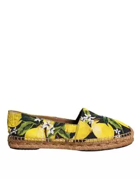 Разноцветные лимонные туфли-эспадрильи Slip On Dolce & Gabbana