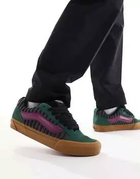 Разноцветные массивные кроссовки Knu Skool Vans Corduroy на резиновой подошве