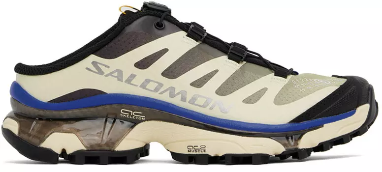 Разноцветные мюли Salomon Edition XT-4 MM6 Maison Margiela, Transparent yellow/Shale/Lapis blue