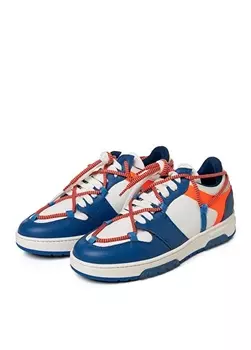 Разноцветные мужские кожаные кроссовки Off Play