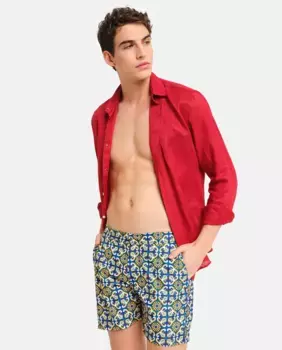 Разноцветные мужские шорты-бермуды для плавания PENINSULA, мультиколор