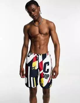 Разноцветные плавки-шорты с принтом пристани для яхт Carhartt WIP