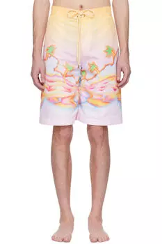 Разноцветные психоделические шорты для плавания Nirvana Casablanca