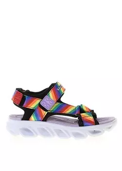 Разноцветные сандалии для девочек 20218L BKMTHYPNOSPLASHRAINBOWLIGHTS Skechers