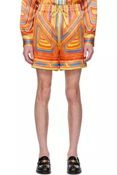 Разноцветные шелковые шорты Low Rider Casablanca
