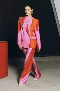 Разноцветные широкие брюки X Zeynep Tosun Trendyol, разноцветный