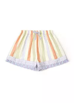 Разноцветные шорты для девочек с кисточками Zimmermann