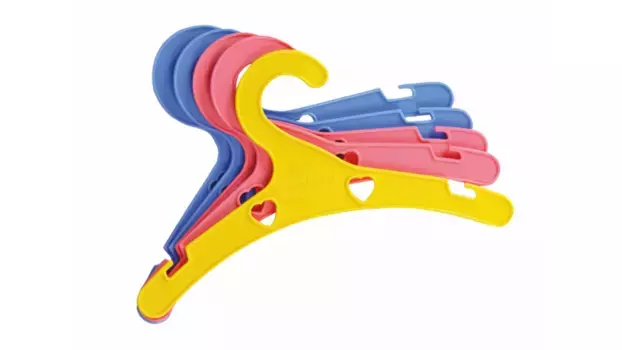 Разноцветные вешалки для кукольной одежды, 5 шт Heless