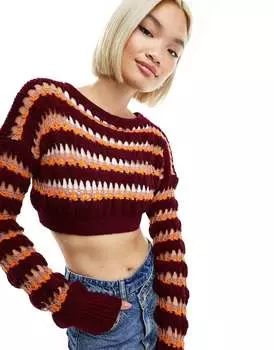 Разноцветные вязаные плечи в полоску Bolongaro Trevor Trevor