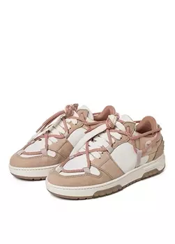 Разноцветные женские кожаные кроссовки Off Play