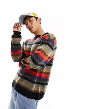 Разноцветный джемпер в полоску COLLUSION