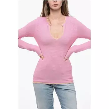 Разноцветный хлопковый свитер Victoria Beckham, Multicolor