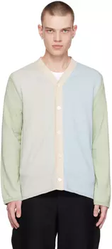 Разноцветный кардиган с цветными блоками Comme des Garons