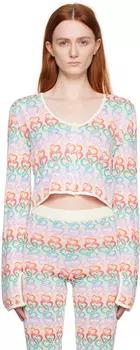 Разноцветный кардиган с сердечками Marco Rambaldi