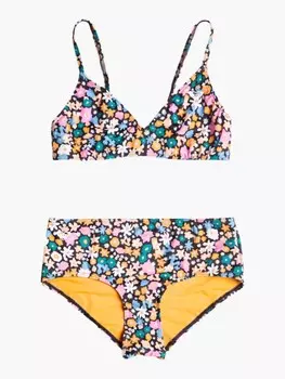 Разноцветный комплект бикини из двух частей с треугольными чашечками Active Joy для девочек 7–16 лет Roxy, мультиколор