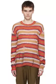 Разноцветный полосатый свитер lesugiatelier