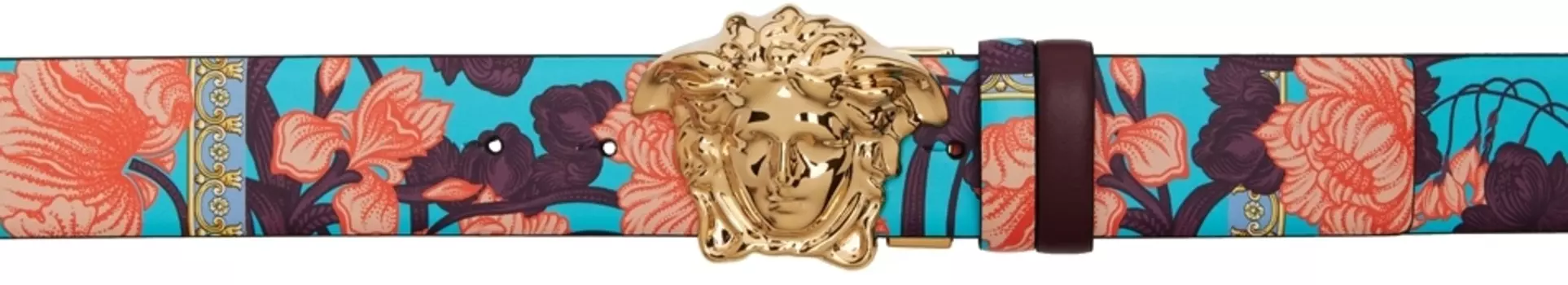 Разноцветный пояс с Медузой Versace