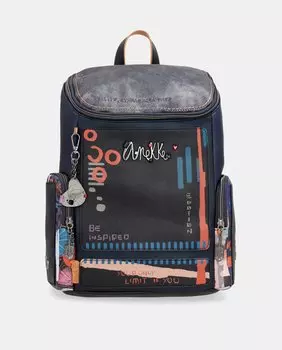 Разноцветный прогулочный рюкзак на молнии Anekke, мультиколор