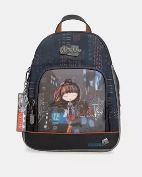 Разноцветный прогулочный рюкзак на молнии Anekke, мультиколор