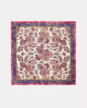 Разноцветный шарф с цветочным принтом Tintoretto, мультиколор