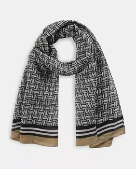 Разноцветный шарф с монограммой Codello, мультиколор