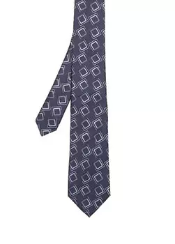 Разноцветный шелковый галстук Canali