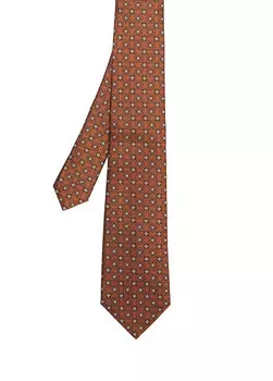 Разноцветный шелковый галстук Canali