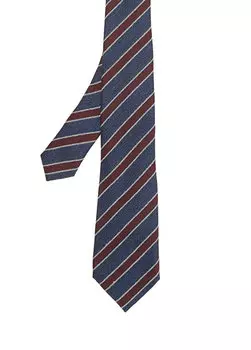 Разноцветный шелковый галстук Canali