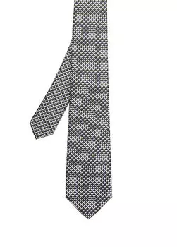 Разноцветный шелковый галстук Canali