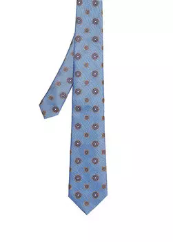 Разноцветный шелковый галстук Canali