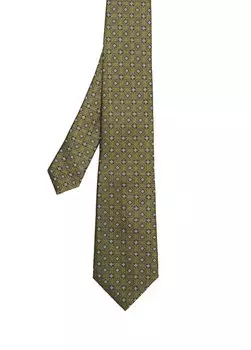 Разноцветный шелковый галстук Canali