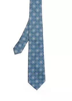 Разноцветный шелковый галстук Canali