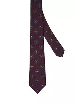 Разноцветный шелковый галстук Kiton