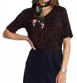 Разноцветный шелковый шарф Akki Johnny Was, мультиколор