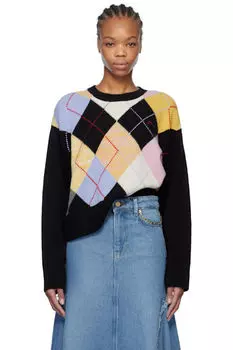 Разноцветный свитер «Арлекин» GANNI