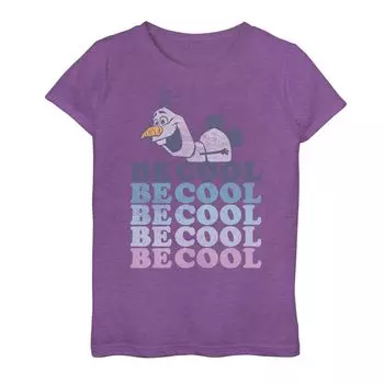 Разноцветный топ Be Cool для девочек 6–16 лет Disney's Frozen 2 Olaf Licensed Character