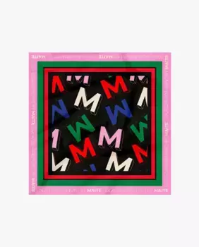 Разноцветный женский шарф с логотипами Lola Casademunt