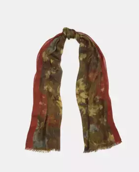 Разноцветный женский шарф с романтическим цветочным принтом Lauren Ralph Lauren