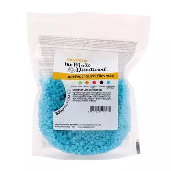 Разнонаправленный карибский светло-голубой депиляционный воск Xanitalia, 500 гр
