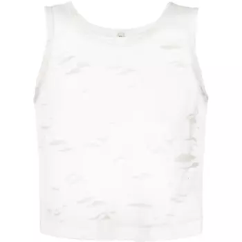 Разрушенная майка R13, белый