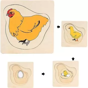 Развивающие деревянные игрушки Bdz Mall многослойные