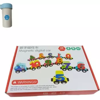 Развивающие игрушки Brave Bull Поезд с магнитными цифрами