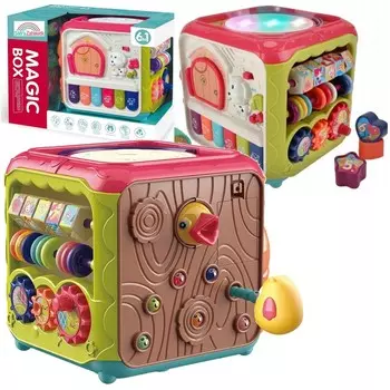 Развивающий кубик Интерактивный сенсорный мультикуб для детей со звуками Sferazabawek