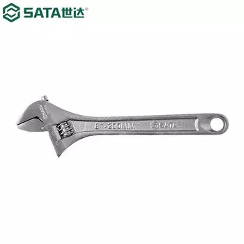 Разводной ключ с легкой ручкой SATA, большая живая головка, живой рот, живой ротовой ключ, большой открытый разводной ключ 8 дюймов 05302